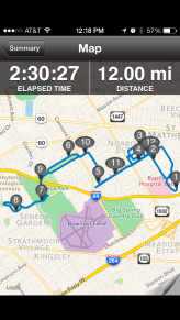 12 mile Long Run