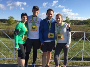 Me and some close friends after the Great Pumpkin 10k!